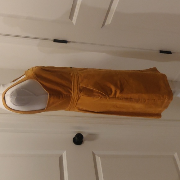 J.Crew | mustard cotton corduroy button down dress. Size 6. Academia school girl - Picture 6 of 8